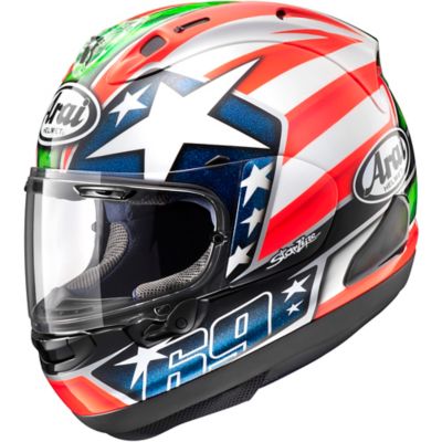 Arai Corsair X Nicky 6 Full-Face Motorcycle Helmet -MD Red/White/Blue pictures