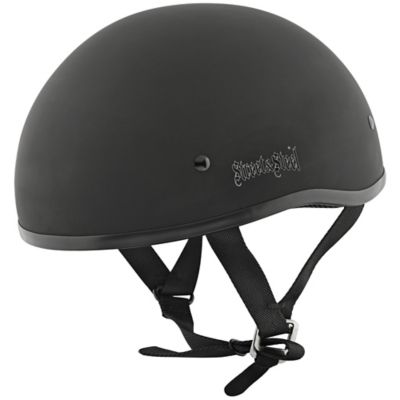 Street & Steel Kickstarter Motorcycle Half-Helmet -LG Black pictures