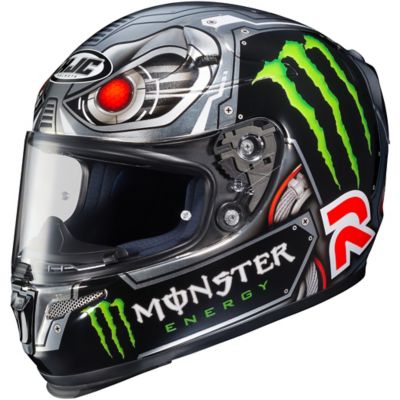 HJC Rpha 10 Lorenzo Speed Machine Full-Face Motorcycle Helmet -XS Black/ Silver pictures