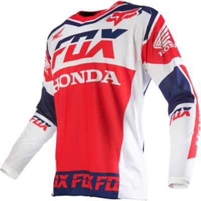 FOX 180 Honda Off-Road Motorcycle Jersey -LG White pictures
