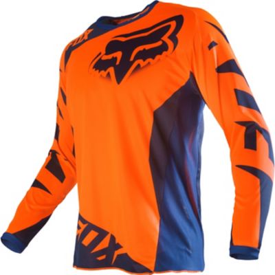 FOX 180 Race Off-Road Motorcycle Jersey -XL Orange/ Blue pictures