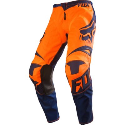 FOX 180 Race Off-Road Motorcycle Pants -30 Orange/ Blue pictures