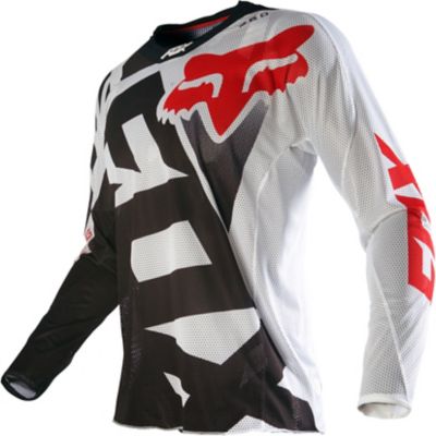 FOX 360 Airline Shiv Vented Off-Road Motorcycle Jersey -MD Black/White pictures
