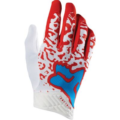 FOX Airline Cauz Off-Road Motorcycle Gloves -MD Red pictures