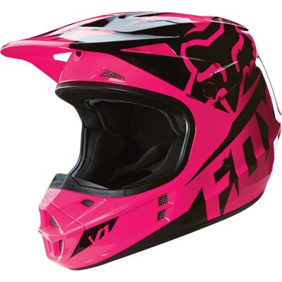 FOX Girl's V1 Race Off-Road Motorcycle Helmet -SM Pink pictures