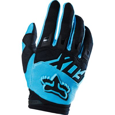 FOX Kid's Dirtpaw Race Off-Road Motorcycle Gloves -MD Blue/ Yellow pictures