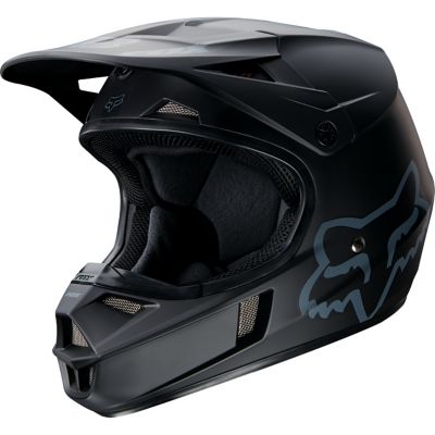 FOX Kid's V1 Matte Black Off-Road Motorcycle Helmet -SM Black pictures