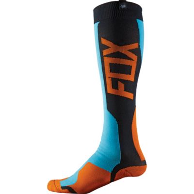 FOX MX Tech Socks -SM/MD Blue/ Yellow pictures