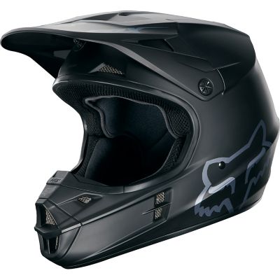 FOX V1 Solid Off-Road Motorcycle Helmet -LG Black pictures