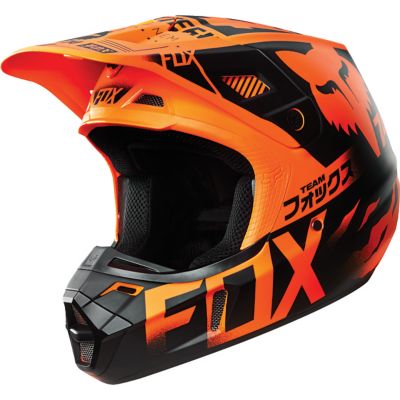 FOX V2 Union Off-Road Motorcycle Helmet -MD Orange pictures