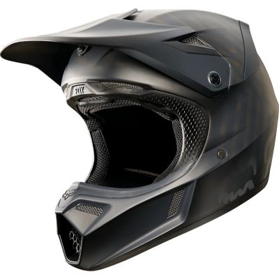 FOX V3 Solid Off-Road Motorcycle Helmet -LG Black pictures