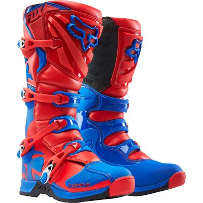 FOX Comp 5 MX Off-Road Motorcycle Boots -10 Red pictures
