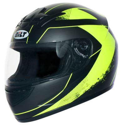 Bilt Nova Full-Face Motorcycle Helmet -SM Black/Day Glo pictures
