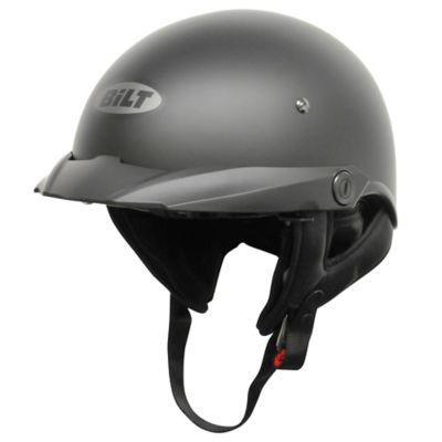 Bilt Titan Motorcycle Half-Helmet -LG Black pictures