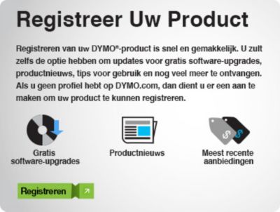Registreer uw product