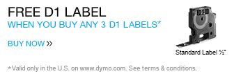 Buy 3 D1 Labels Get a 1/2