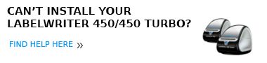 Can't Install Your LabelWriter 450/450 Turbo? Find Help Here