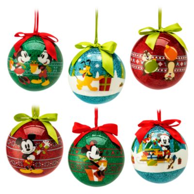 Mickey Mouse and Friends Baubles, Set of 6