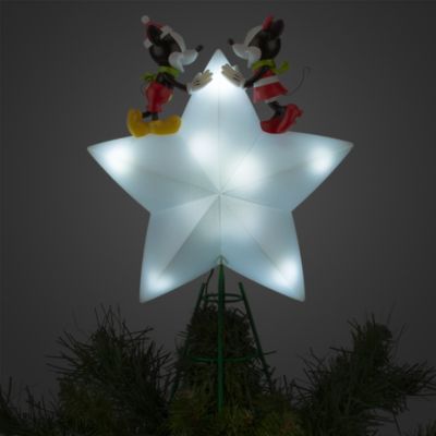 Musse och Mimmi Pigg upplyst julgranstopp