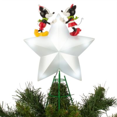 Musse och Mimmi Pigg upplyst julgranstopp