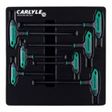 Napa Carlyle 9 Piece Hex Key Set L-Handle SAE Made From Durable Chrome Vanadium 