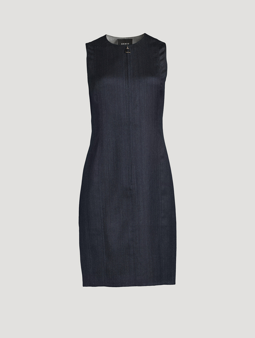 AKRIS Reversible Wool Double Face Sheath Dress Holt Renfrew Canada