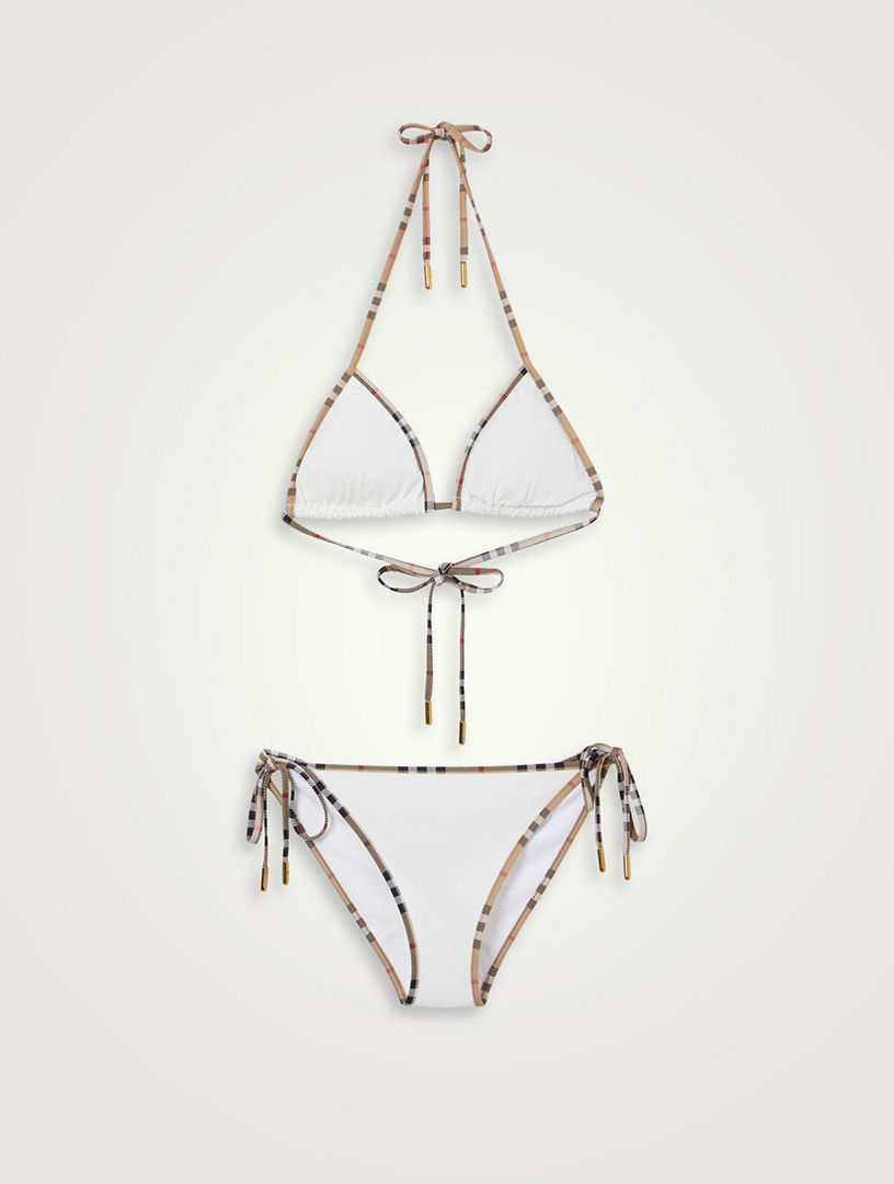 Burberry Check Trim Bikini Holt Renfrew