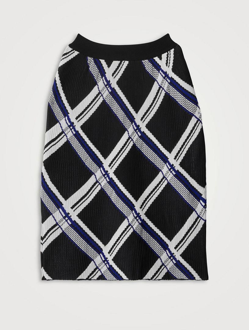 Burberry Check Silk Skirt Holt Renfrew