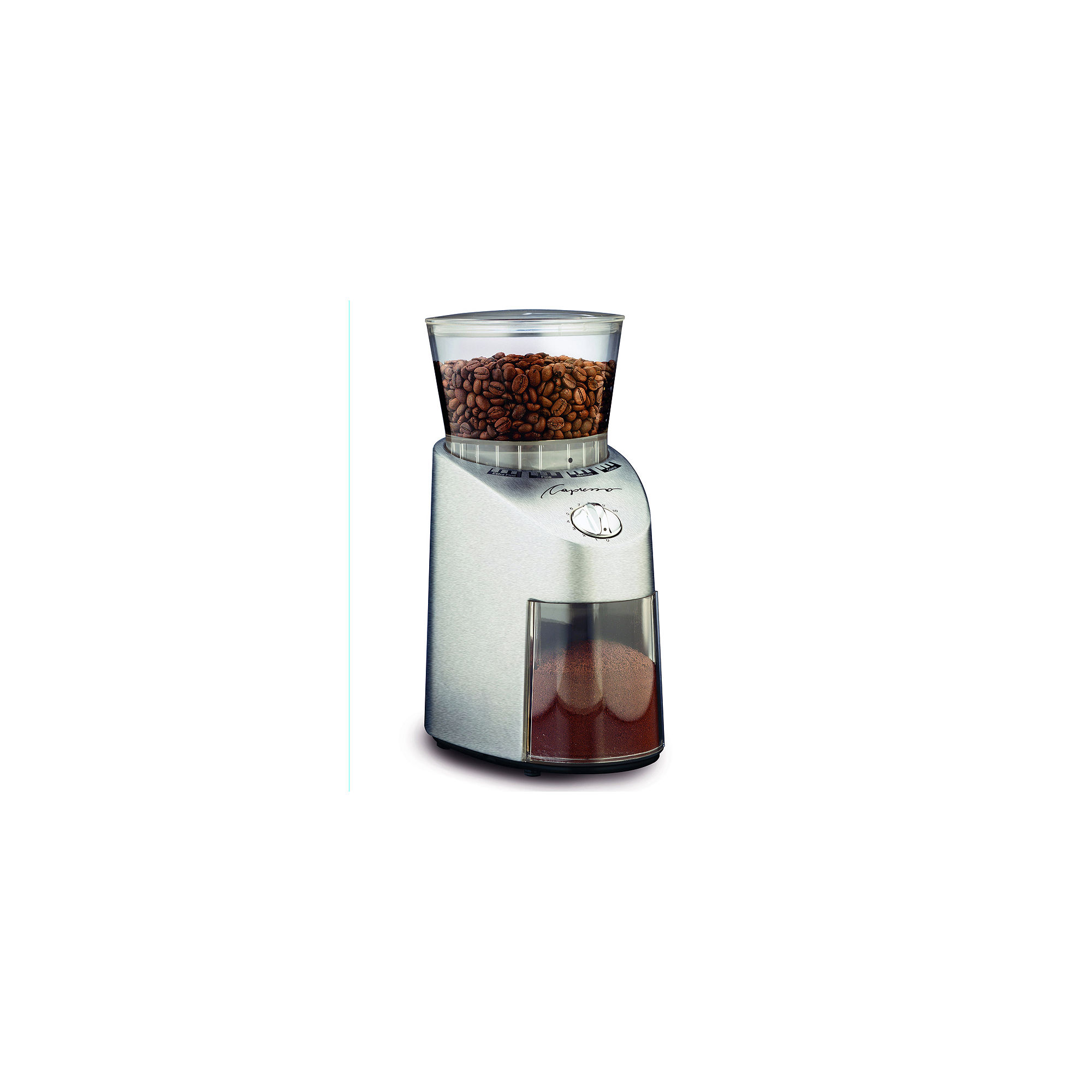 Capresso Infinity Die Cast Stainless Steel Conical Burr Grinder