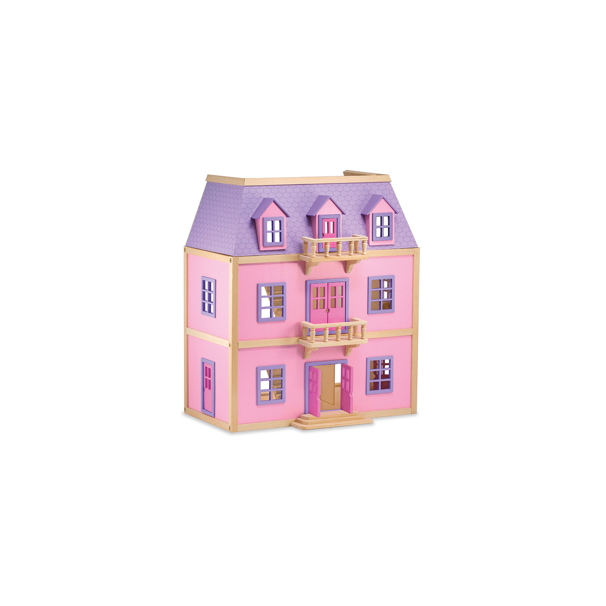 Melissa & Doug Wooden Multi-Level Dollhouse