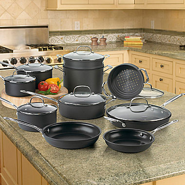 Cuisinart® 17-pc. Hard-Anodized Cookware Set  