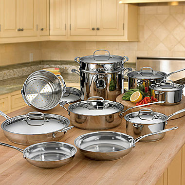 Cuisinart® 17-pc. Stainless Steel Cookware Set 