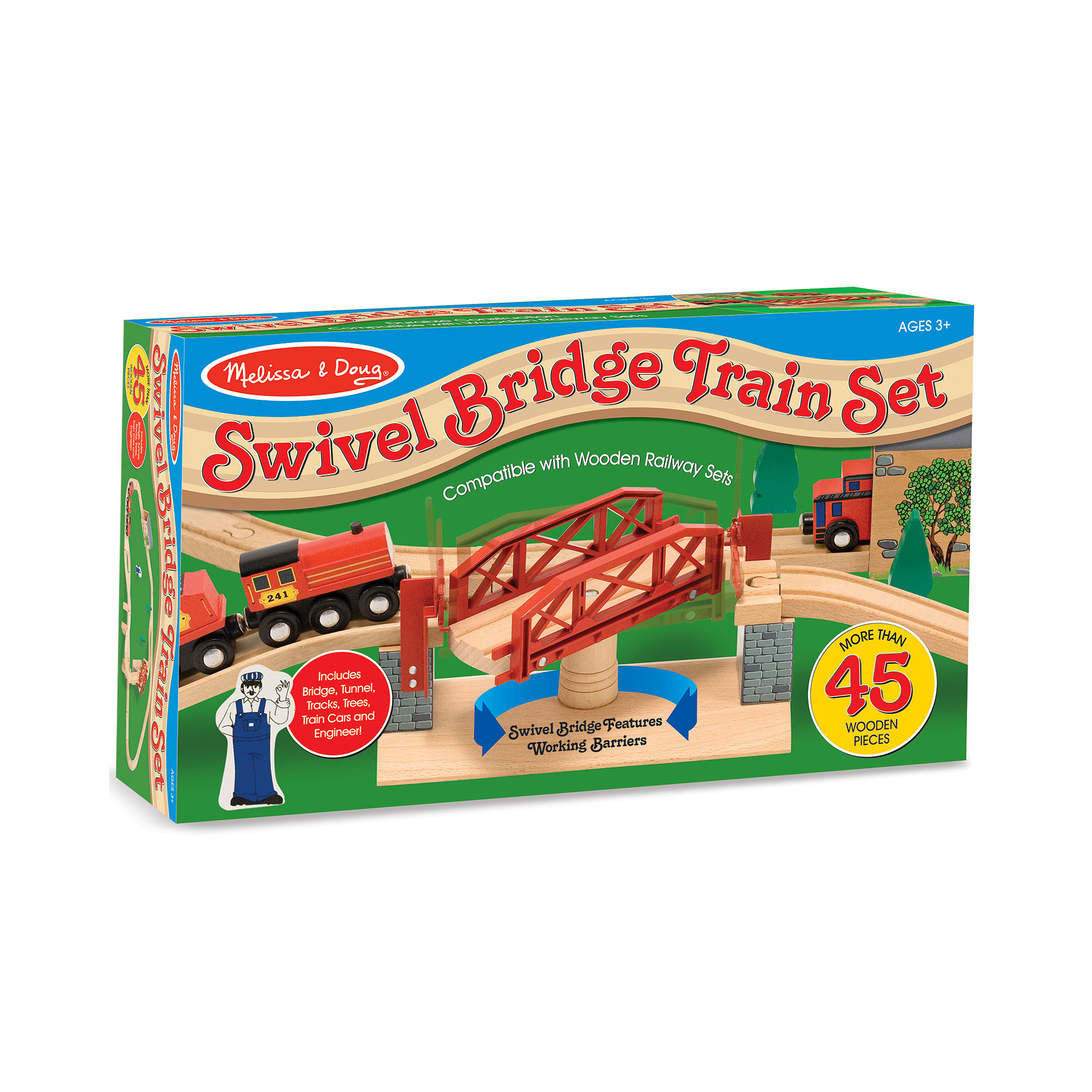 Train Sets - Melissa &amp; Doug Swivel Bridge Train Set for sale in 