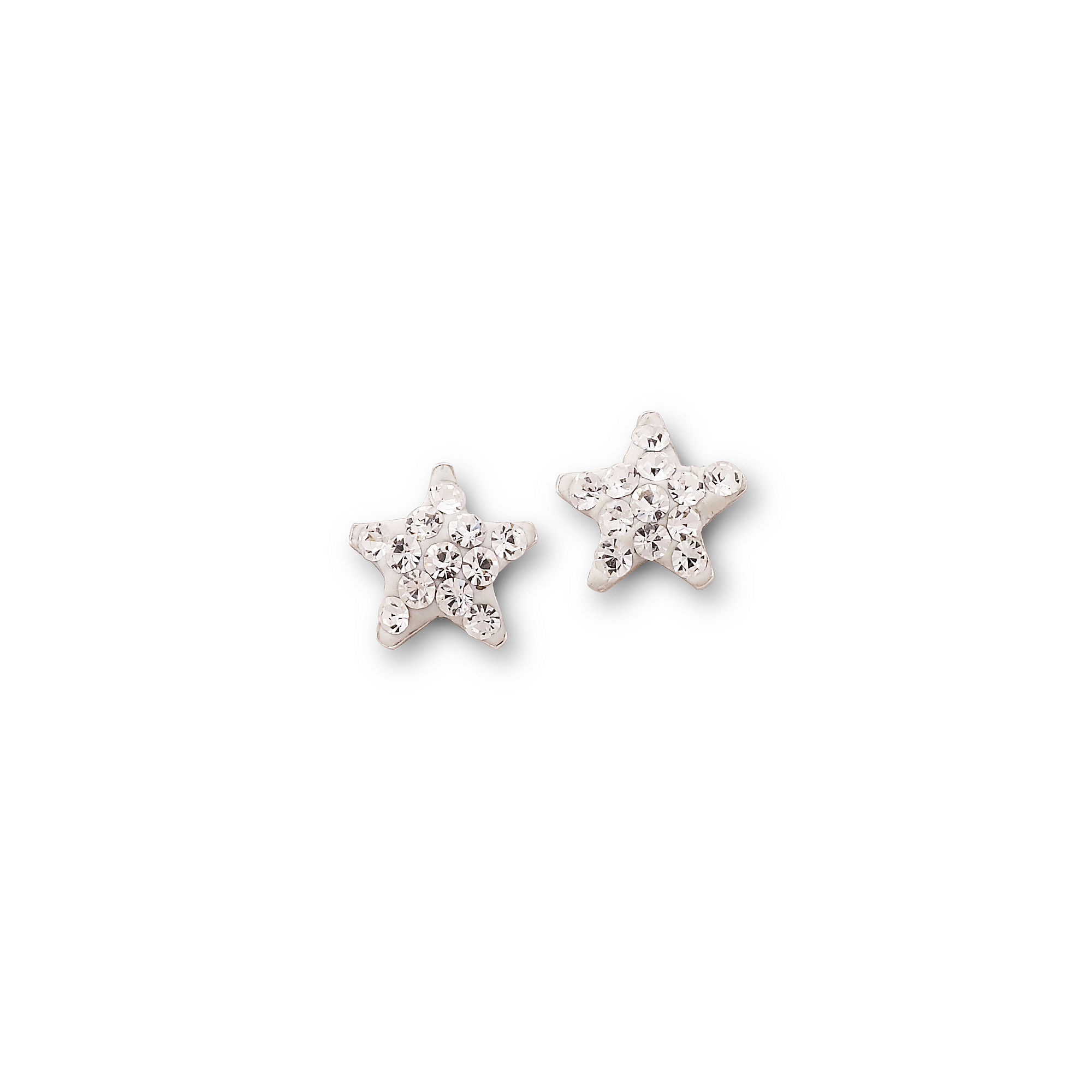 UPC 751349197523 product image for Crystal Star Stud Earrings Sterling Silver | upcitemdb.com