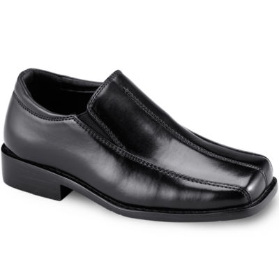 boys black slip on shoes