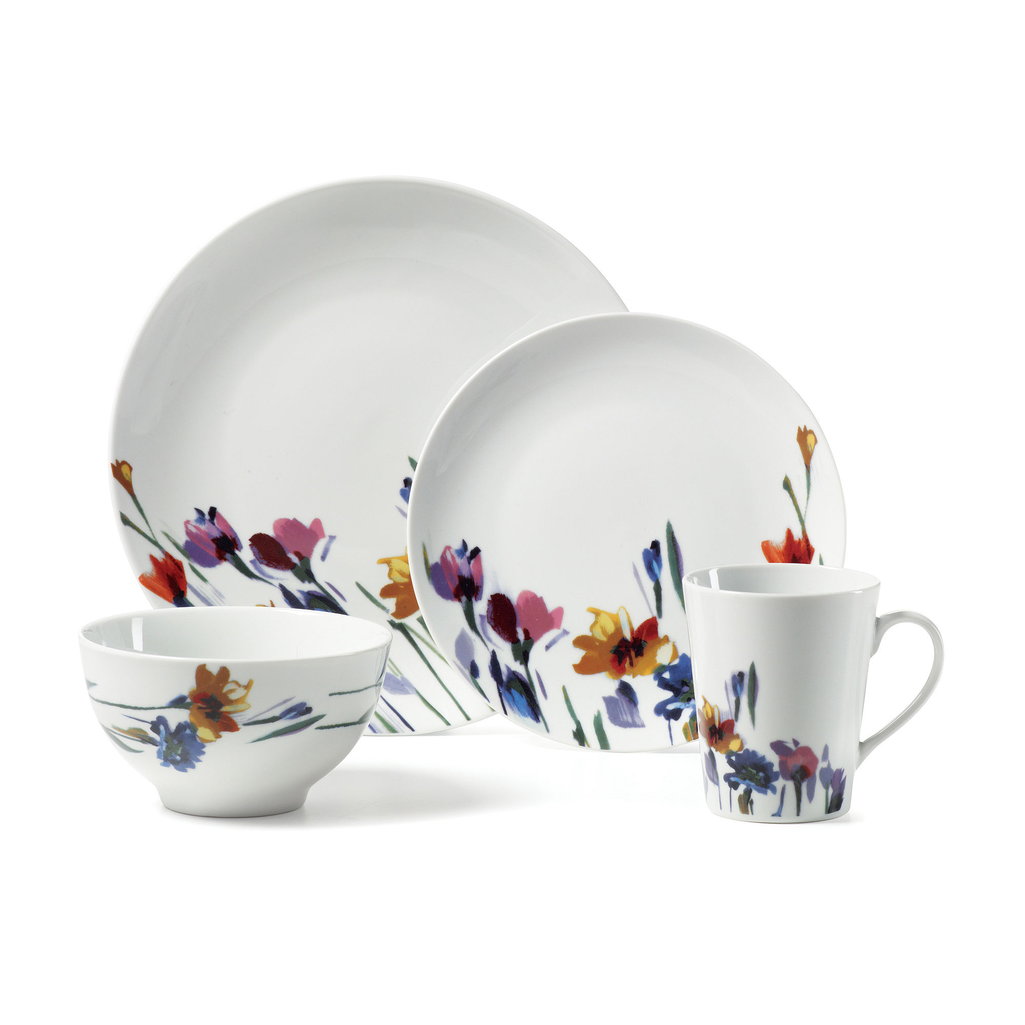 UPC 885991039716 product image for Gourmet Basics by Mikasa Watercolor Garden 16-pc. Dinnerware Set | upcitemdb.com
