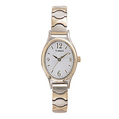Timex® Womens Oval Expansion Strap Watch 