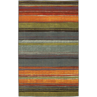 Mohawk Home Rainbow Stripe Washable Runner Rug