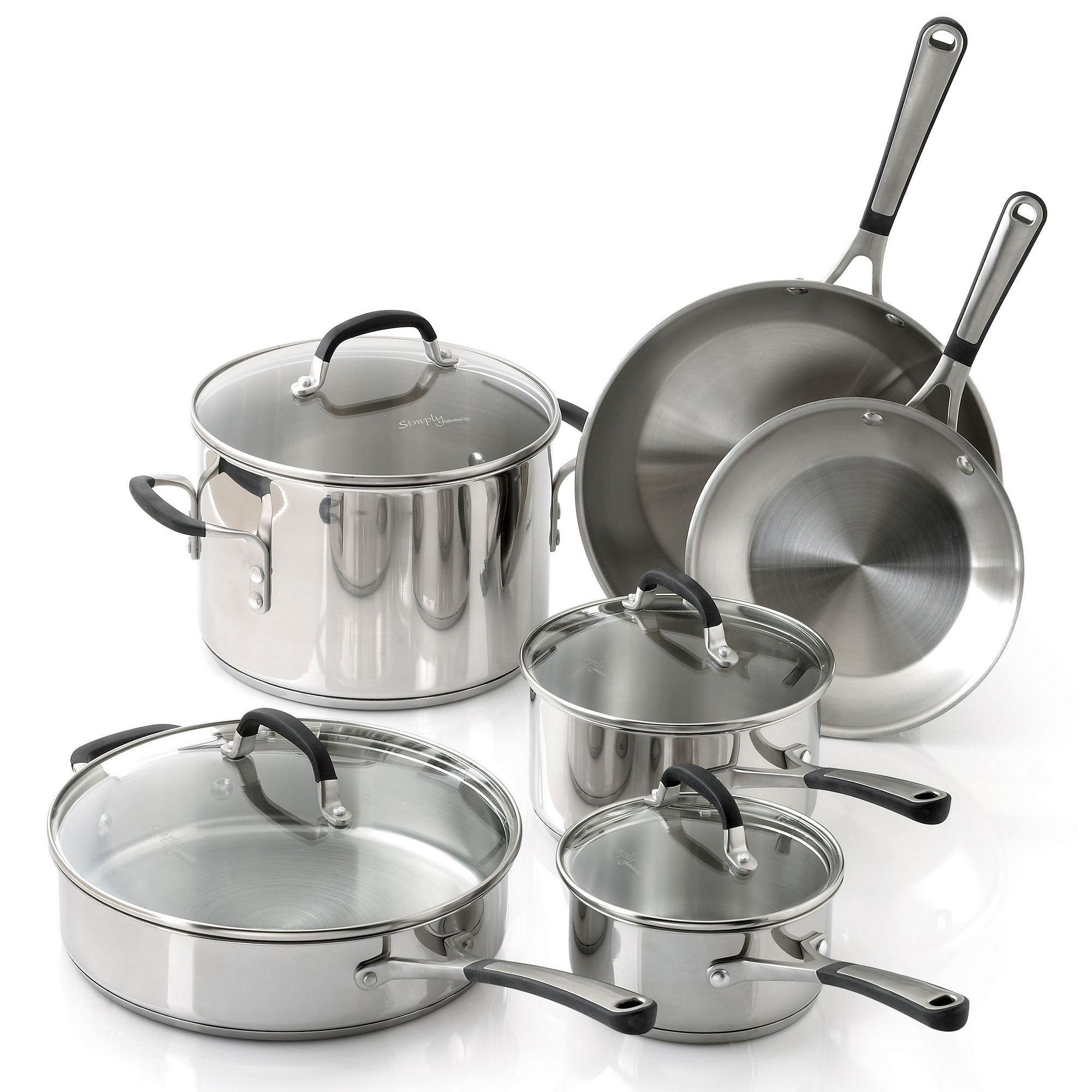 Simply Calphalon 10-pc. Stainless Steel Cookware Set