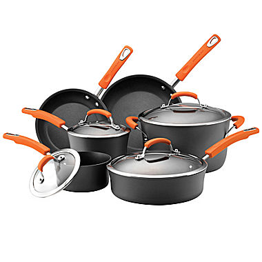 Rachael Ray® 10-pc. Hard-Anodized Cookware Set 