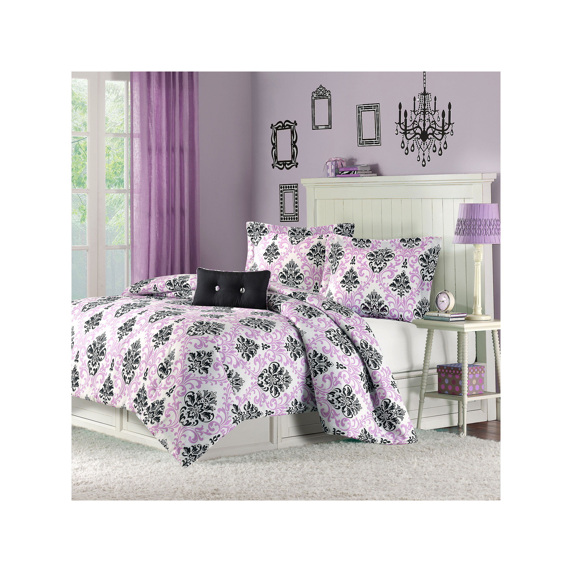 Mi Zone Megan Damask Comforter Set