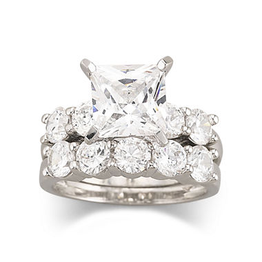 jcpenney | DiamonArtÂ® Cubic Zirconia Engagement Ring Set