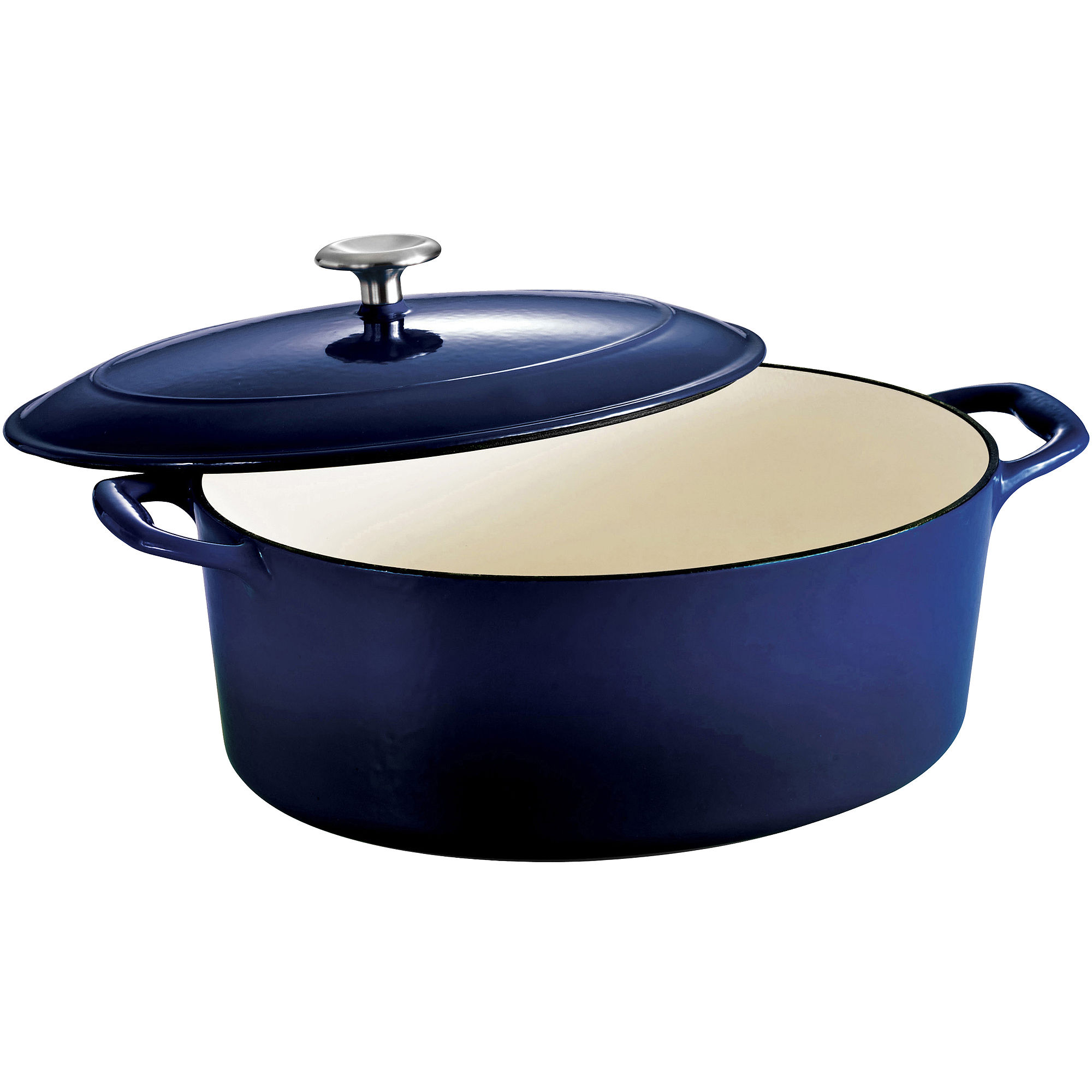 Tramontina Gourmet 7-qt. Enameled Cast Iron Covered Oval Dutch Oven