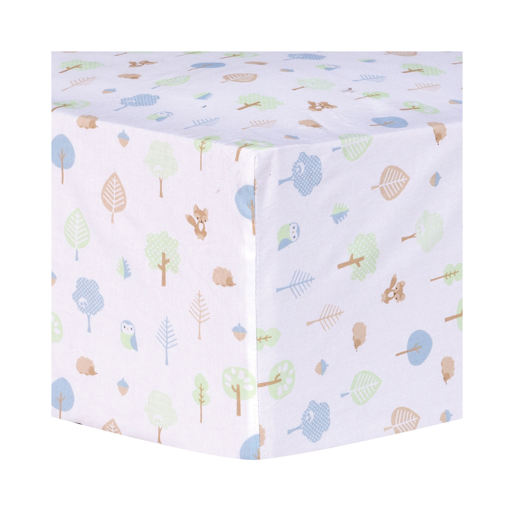 Oops Trend Lab Forest Tales Animal Fitted Crib Sheet