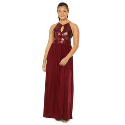 maroon dress jcpenney