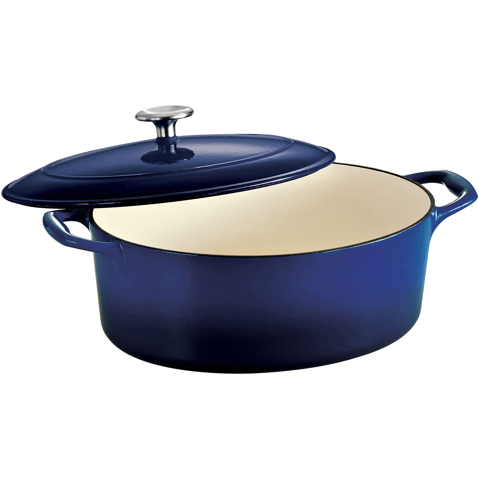 Tramontina Gourmet 5-qt. Enameled Cast Iron Covered Oval Dutch Oven