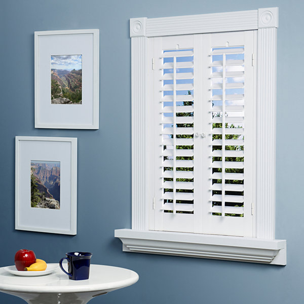 JCPenney Home™ Faux-Wood Plantation Shutters - 2 Panels-JCPenney JCPenney Home™ Faux-Wood Plantation Shutters - 2 Panels-JCPenney