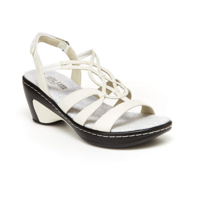 jcpenney white sandals