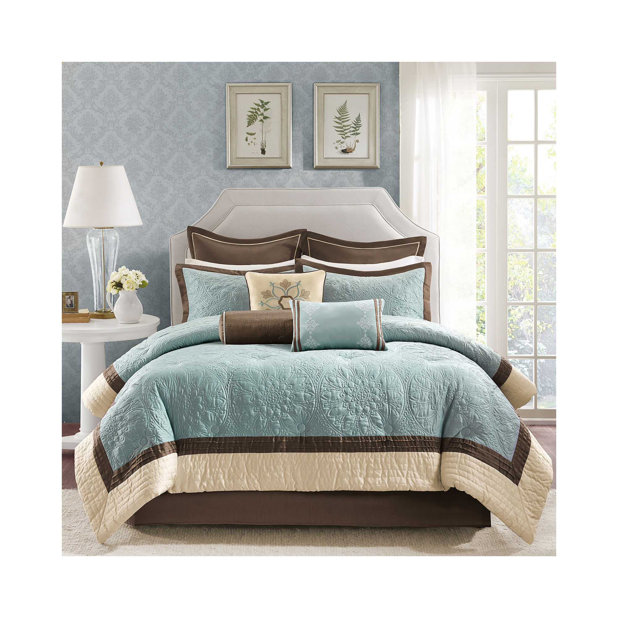 Madison Park Melanie Embroidered 9-pc. Comforter Set