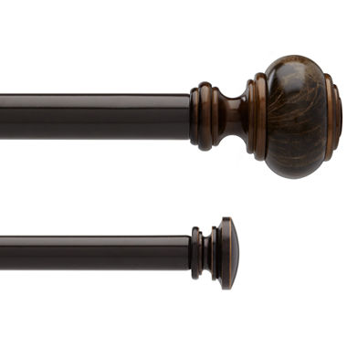 Curtains Ideas curtain rod adjustable : Umbra Marbello Double Curtain Rod